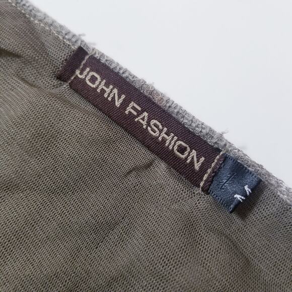 John Fashion Linen Blend Fairy Floral Dress Crochet Knit - Picture 6 of 13